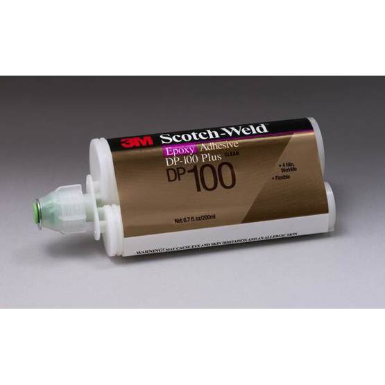 3M™ Scotch-Weld™ DP100 Plus - 2-Komponenten Epoxidharz-Konstruktionskleber | Transparent | 48.5 ml | Aluminiumkleber