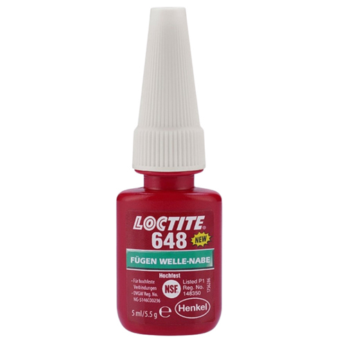 LOCTITE 648 BC - 5ml Fügeklebstoff (EN/DE) - Hochleistungs-Acrylklebstoff von Henkel
