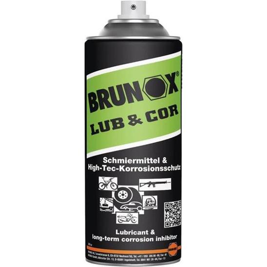 BRUNOX LUB&COR Haftschmiermittel & Korrosionsschutz - 400 ml - Kettenschmierstoff