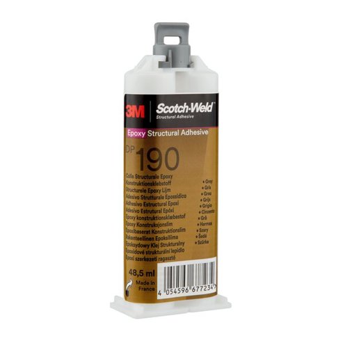 3M Scotch-Weld DP190 - Transluzenter Epoxidharzkonstruktionskleber | 2-Komponenten | 48.5 ml | Aluminiumkleber