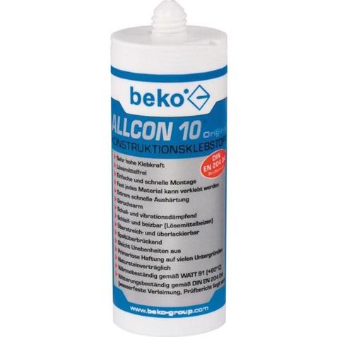 BEKO Konstruktionskleber Allcon 10® - Beige - 150 ml - EN 204: D4 - Aluminiumkleber
